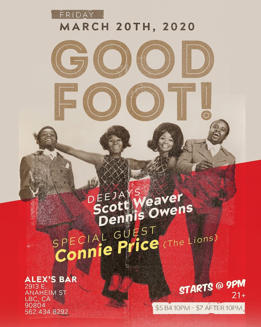 Good Foot flyer, 7 March 2020