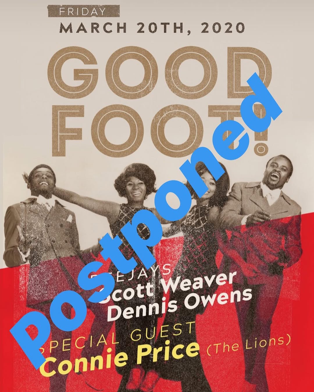 Good Foot flyer, 20 March 2020