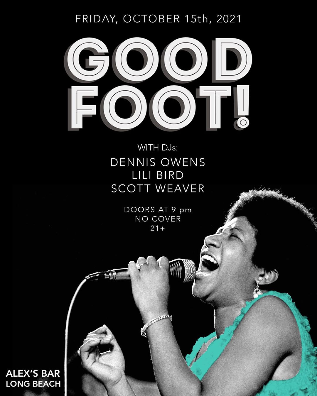 Good Foot flyer, 15 October 2021