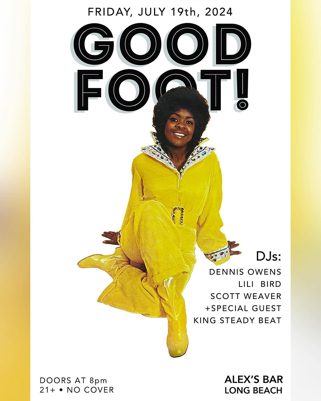 Good Foot flyer, 13 July 2024