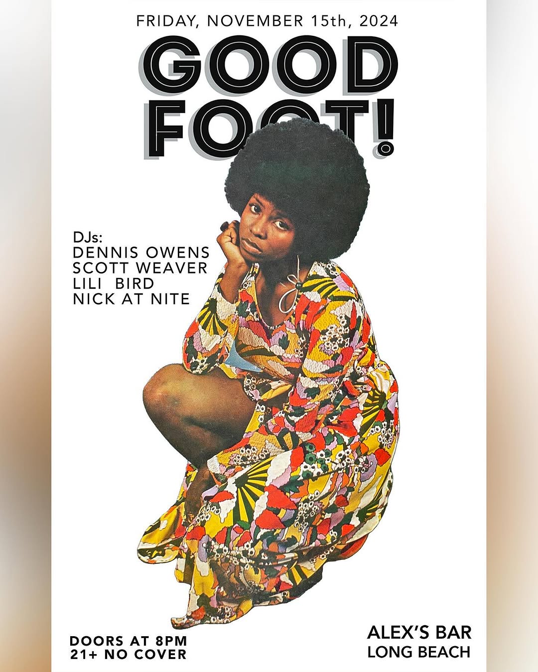 Good Foot flyer, 11 November 2024
