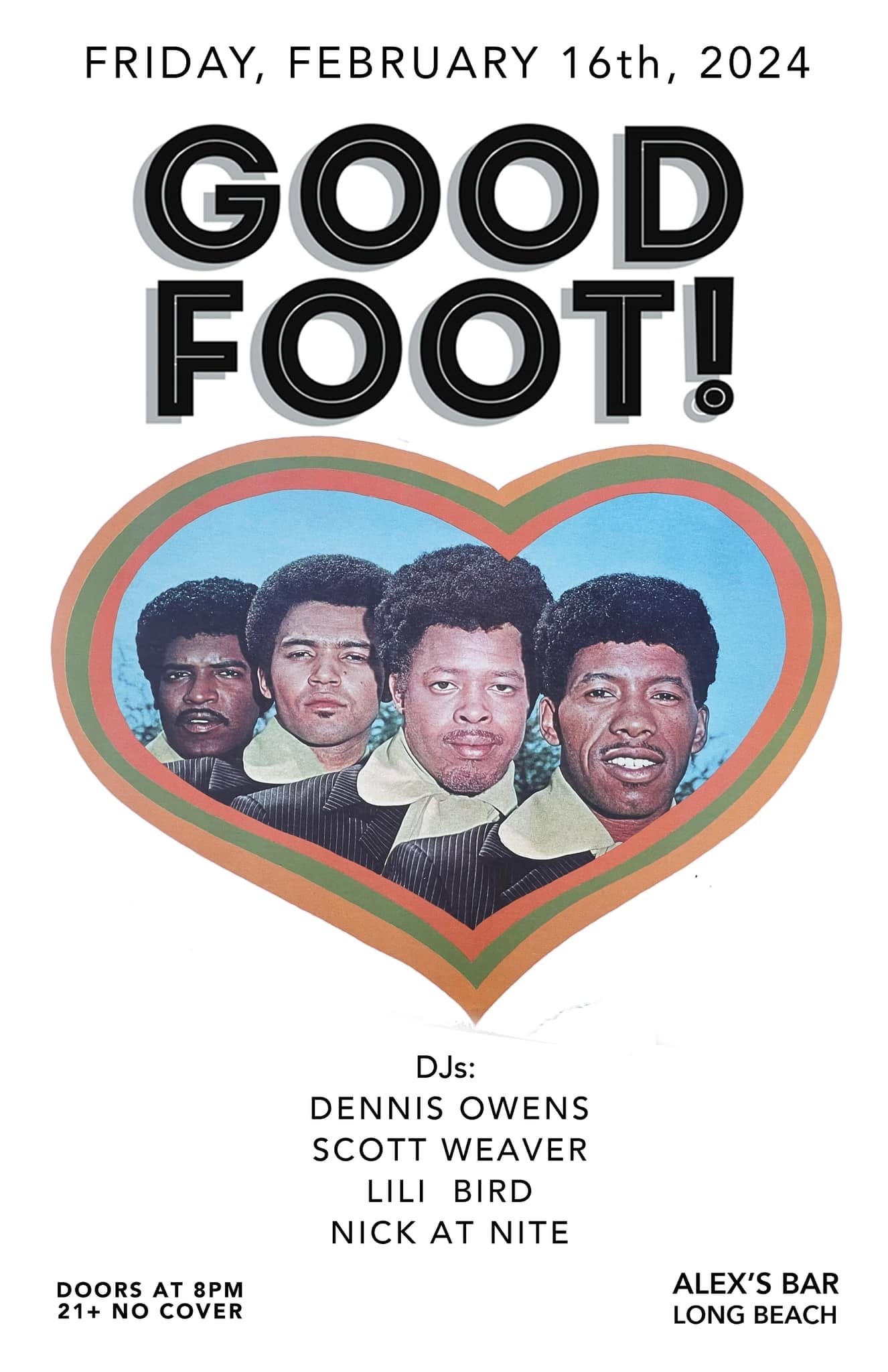 Good Foot flyer, 16 February 2024