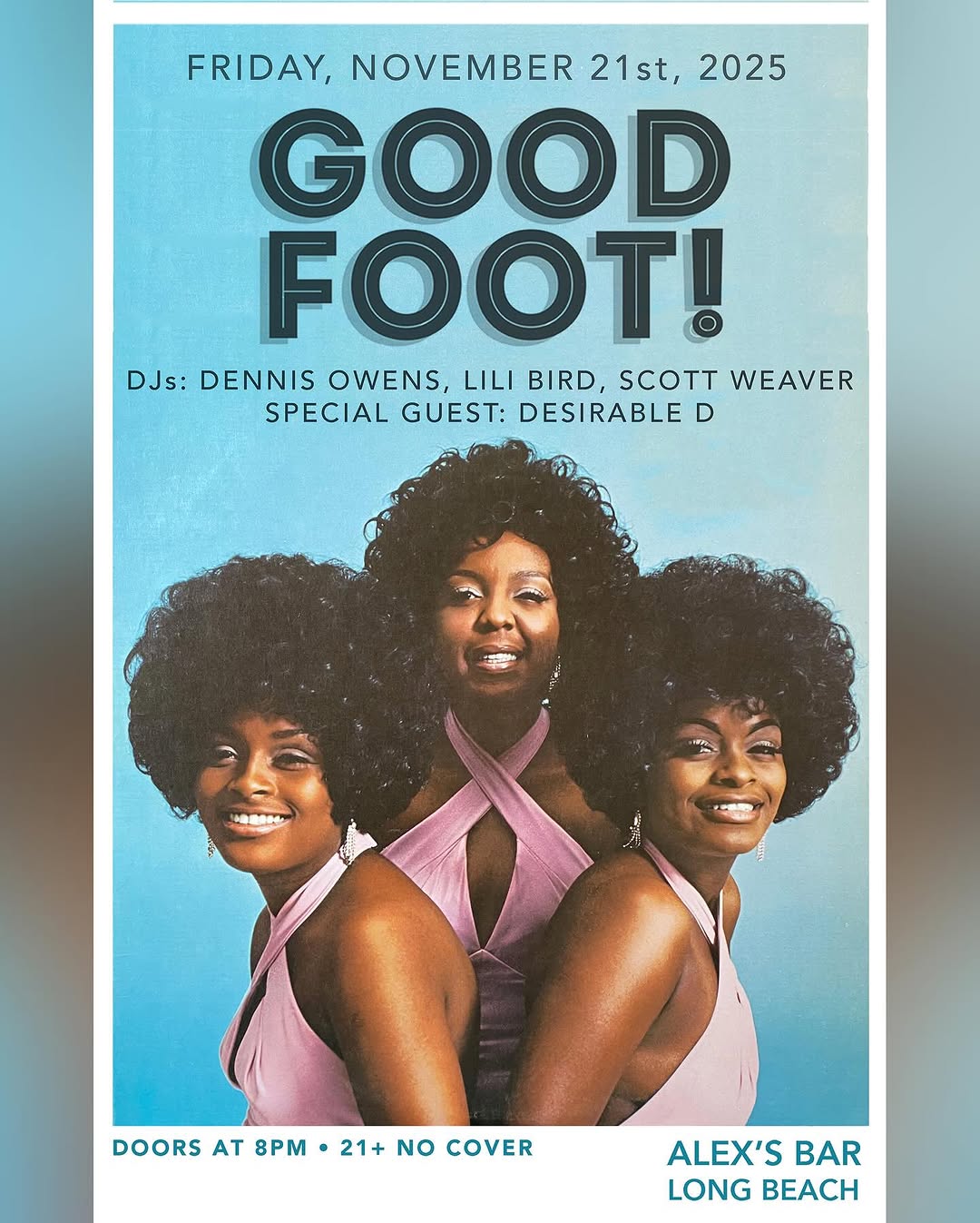 Good Foot flyer, 3 November 2025