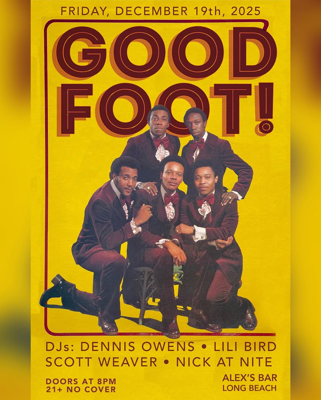 Good Foot flyer, 9 December 2025