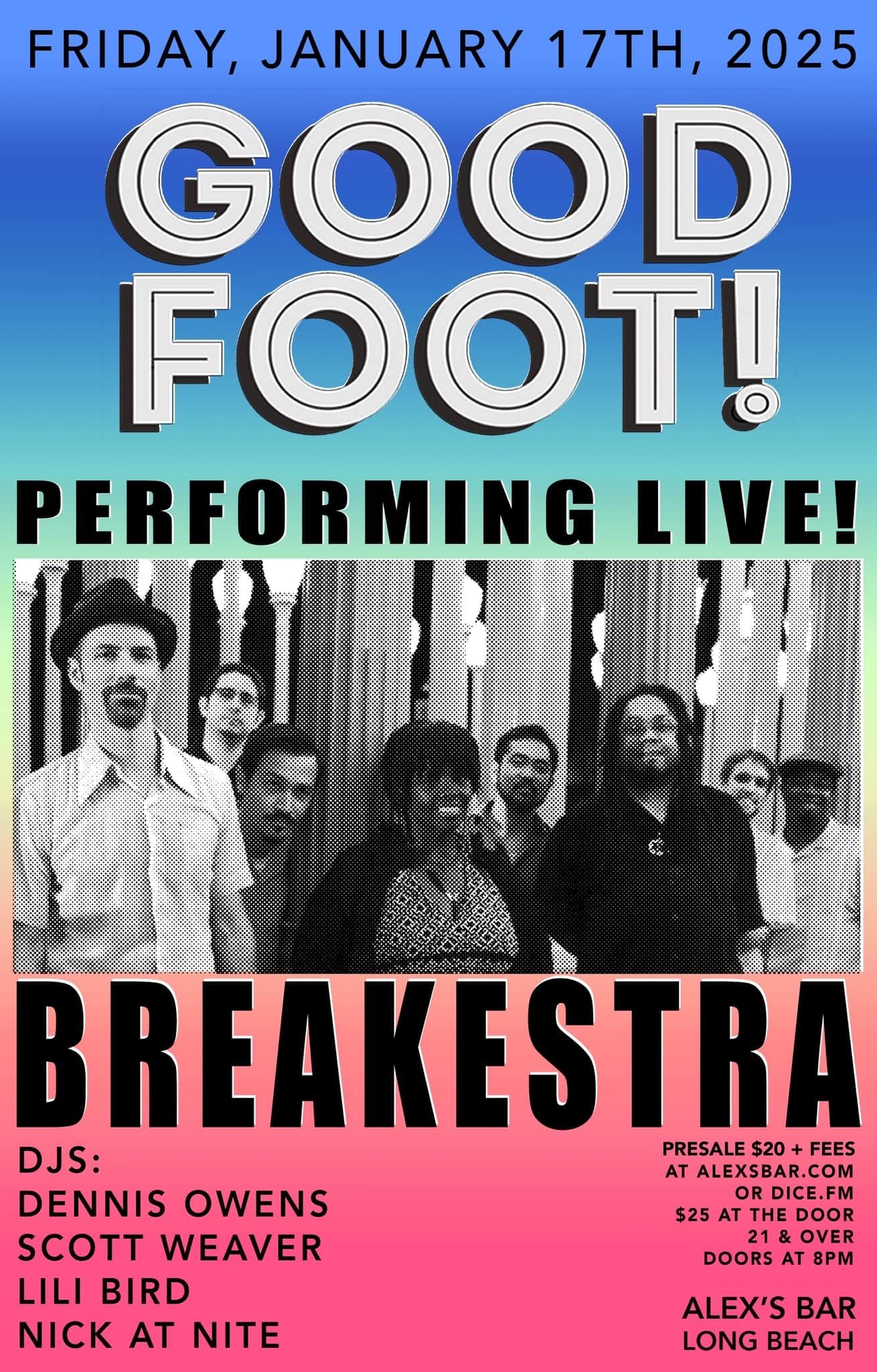 Good Foot flyer, 17 January 2025