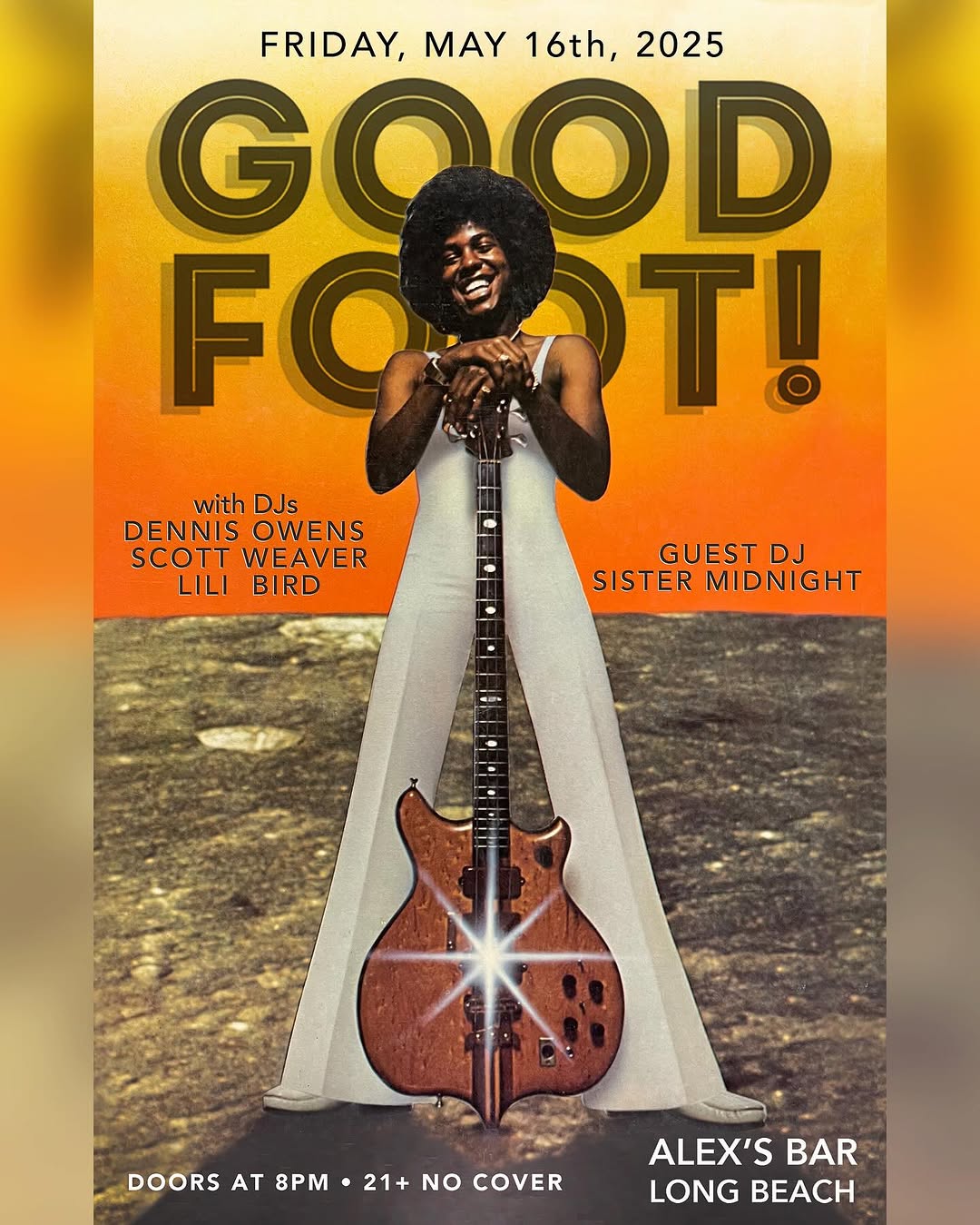 Good Foot flyer, 16 May 2025